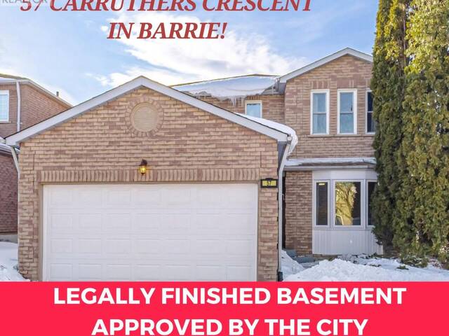 57 CARRUTHERS CRESCENT Barrie Ontario