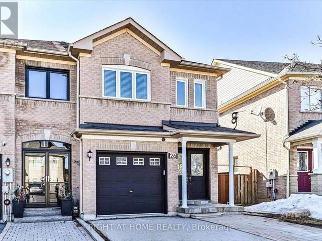 26 BENJAMIN HOOD CRESCENT Vaughan Ontario