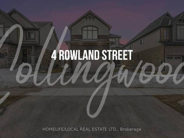 4 ROWLAND STREET Collingwood Ontario