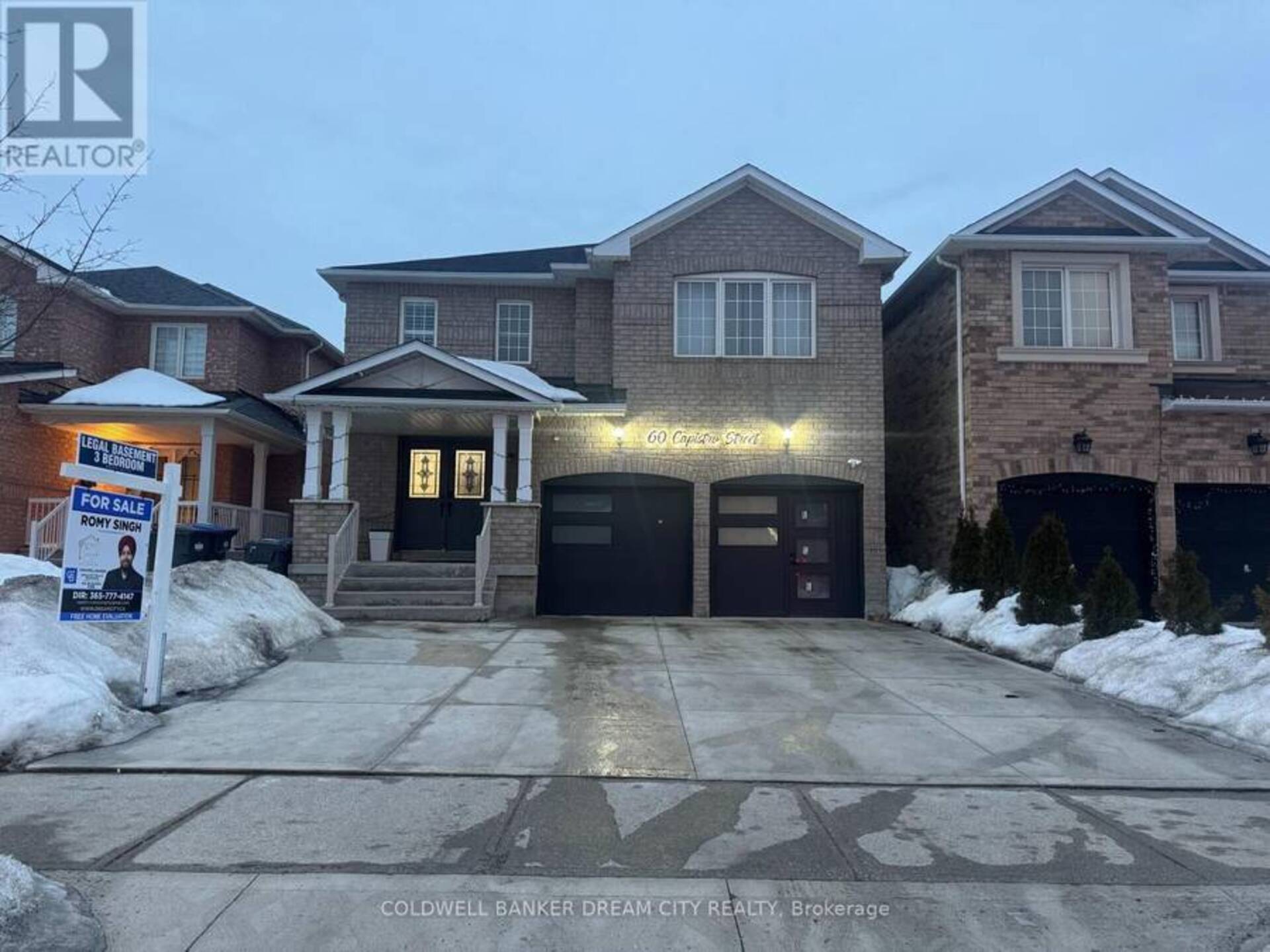 60 CAPISTRO STREET Brampton