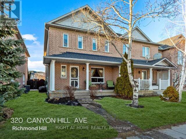 320 CANYON HILL AVENUE Richmond Hill Ontario