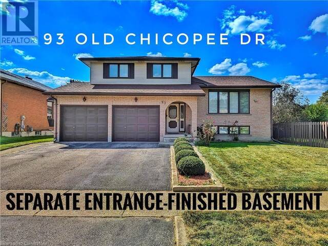 93 OLD CHICOPEE Drive Kitchener Ontario